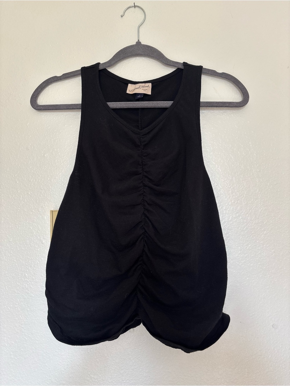 Universal Thread Black Ruched Tank Top
